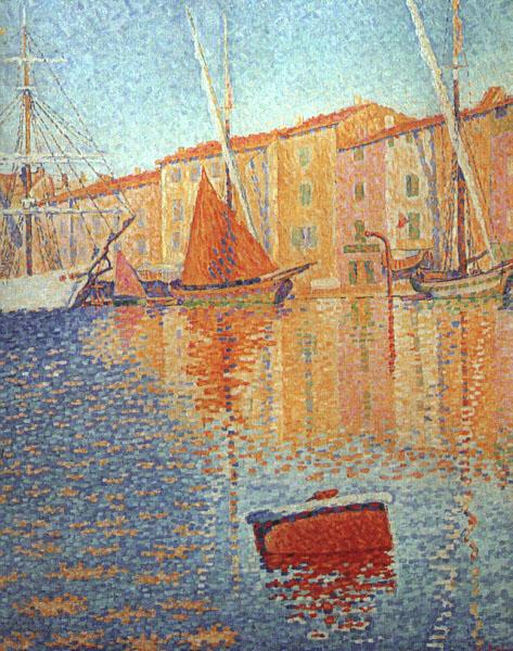 Paul Signac Red Buoy France oil painting art